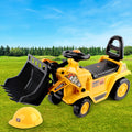 Kids Ride-On Bulldozer Sandpit Toy, Yellow