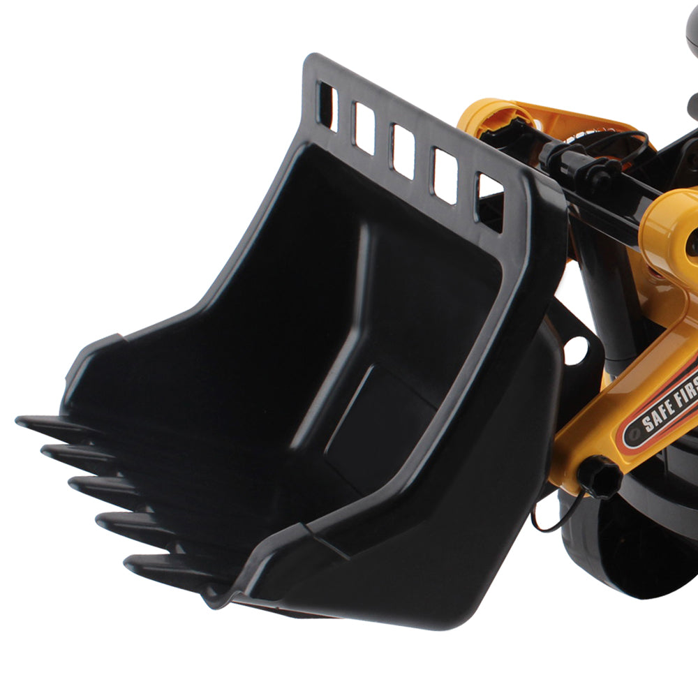 Kids Ride-On Bulldozer Sandpit Toy, Yellow