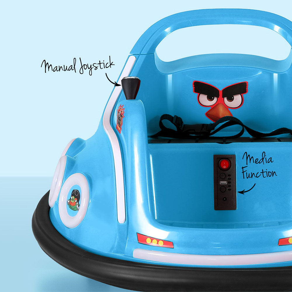 6V Kids Electric Bumper Car with Parental Remote - Blue