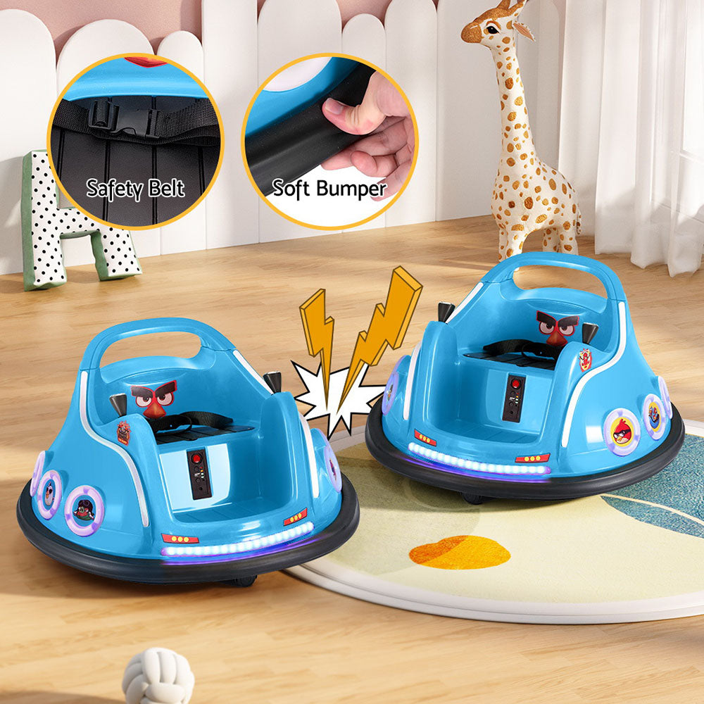 6V Kids Electric Bumper Car with Parental Remote - Blue