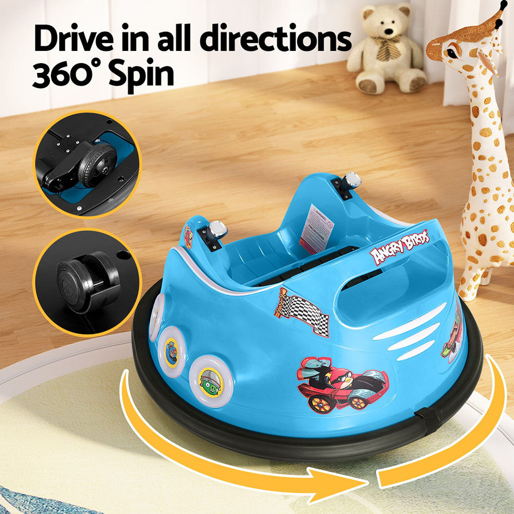 6V Kids Electric Bumper Car with Parental Remote - Blue