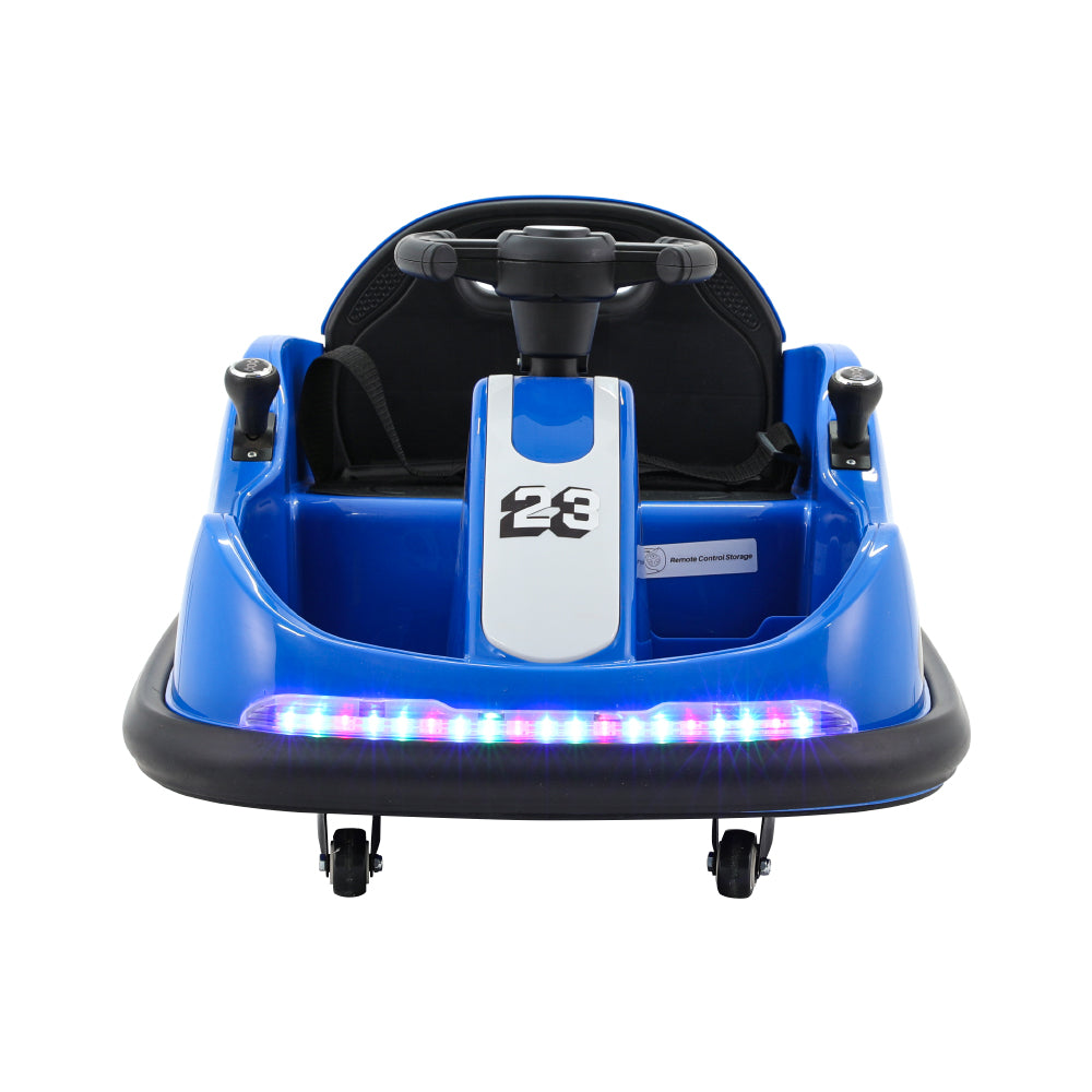 6V Kids Electric Bumper Kart with Parental Remote - Blue