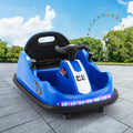 6V Kids Electric Bumper Kart with Parental Remote - Blue