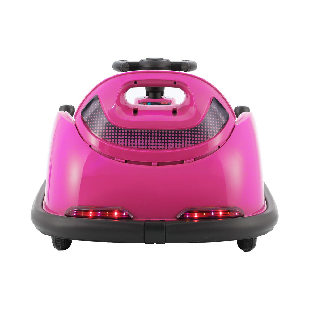 6V Kids Electric Bumper Kart with Parental Remote - Pink