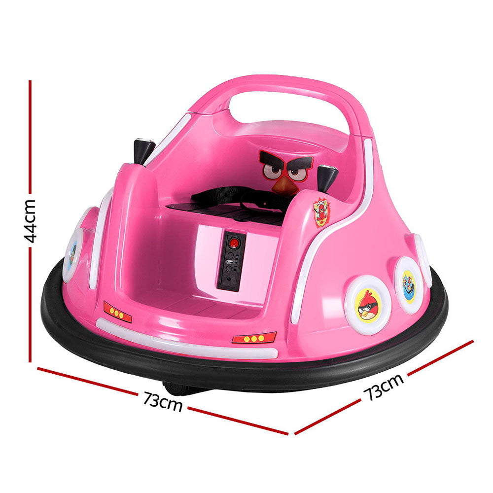 6V Kids Electric Bumper Car with Parental Remote - Pink