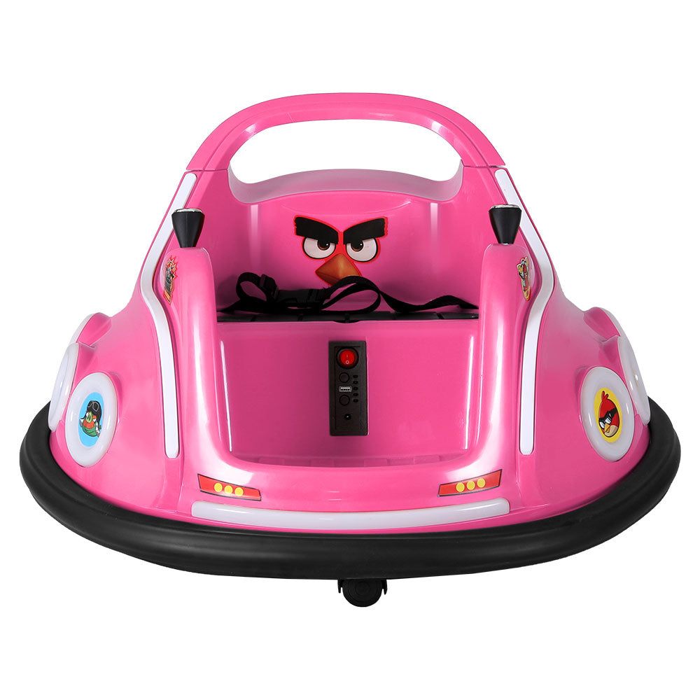 6V Kids Electric Bumper Car with Parental Remote - Pink