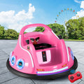 6V Kids Electric Bumper Car with Parental Remote - Pink