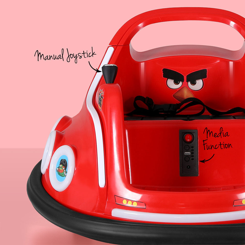 6V Kids Electric Bumper Car with Parental Remote - Red