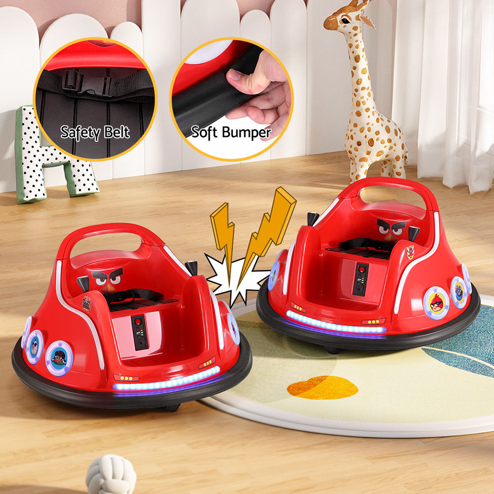 6V Kids Electric Bumper Car with Parental Remote - Red