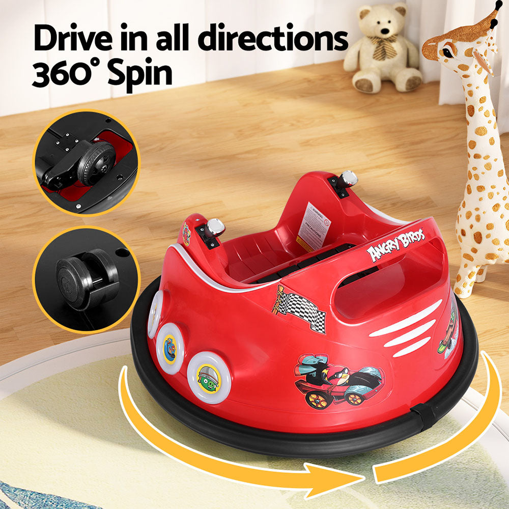 6V Kids Electric Bumper Car with Parental Remote - Red