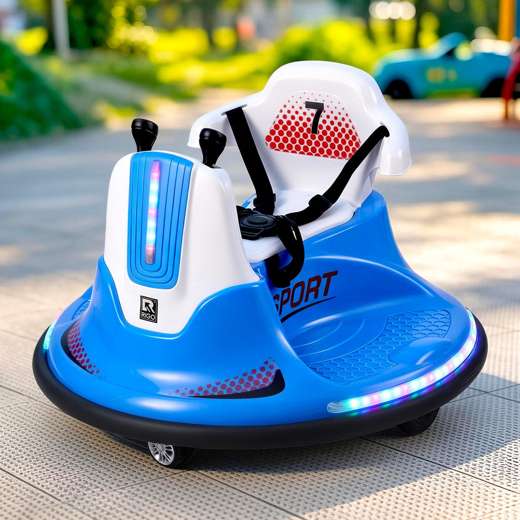 Ride on Cars Kids Bumper 12V Ride on Toy Toddler Remote Control Blue