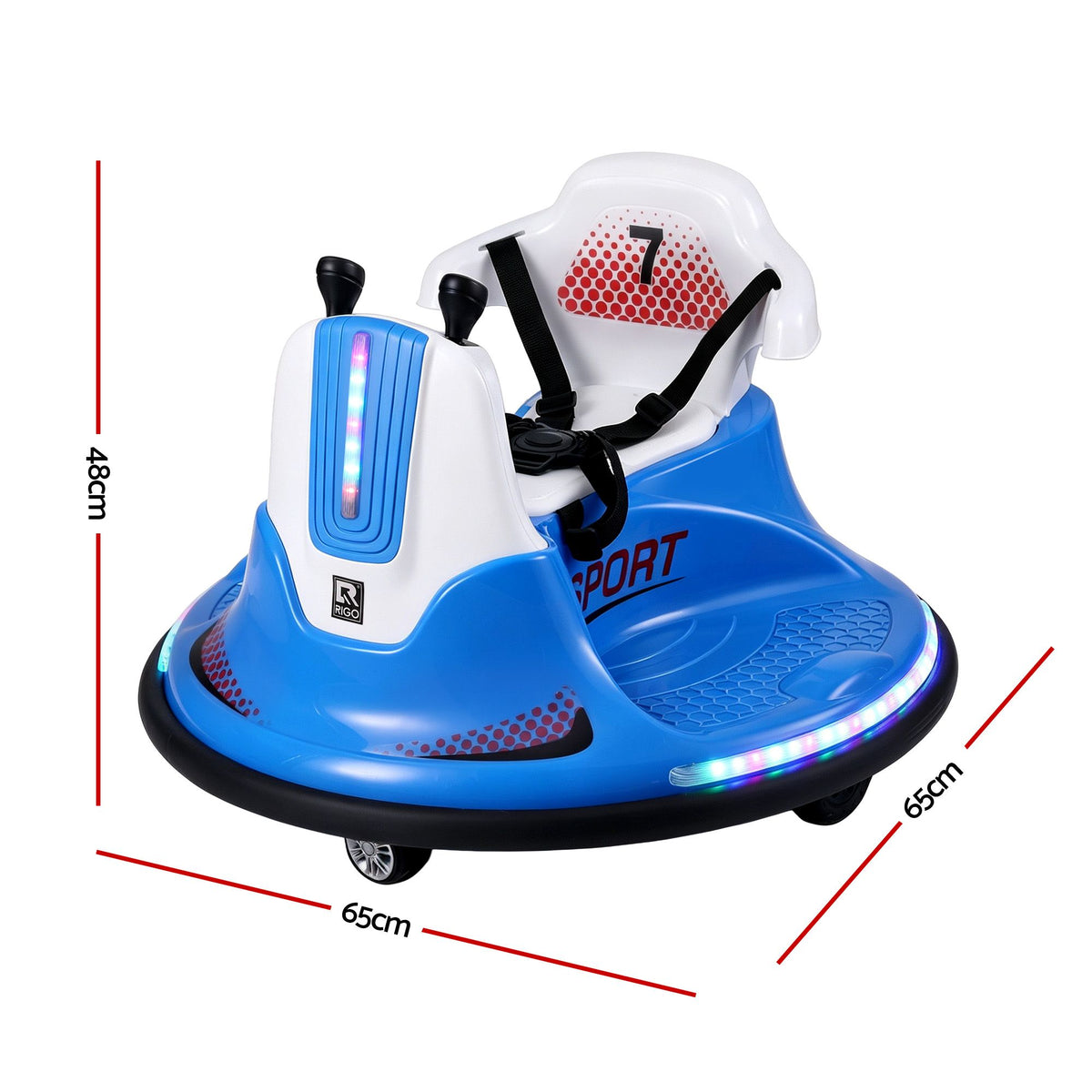 Ride on Cars Kids Bumper 12V Ride on Toy Toddler Remote Control Blue