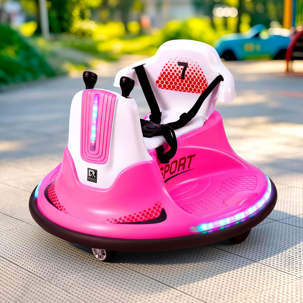 Ride on Cars Kids Bumper 12V Ride on Toy Toddler Remote Control Pink