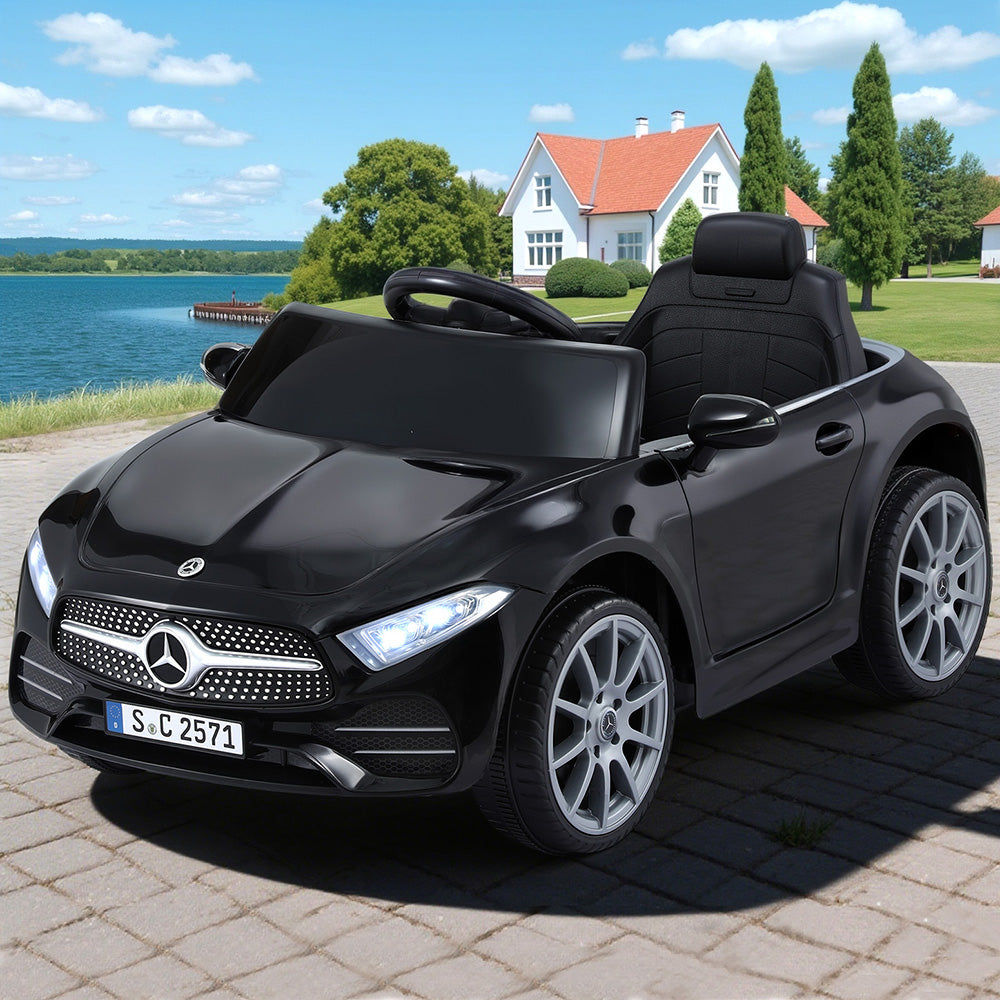 12V Licensed CLS350 Kids Electric Ride On Car with Parental Remote - Black