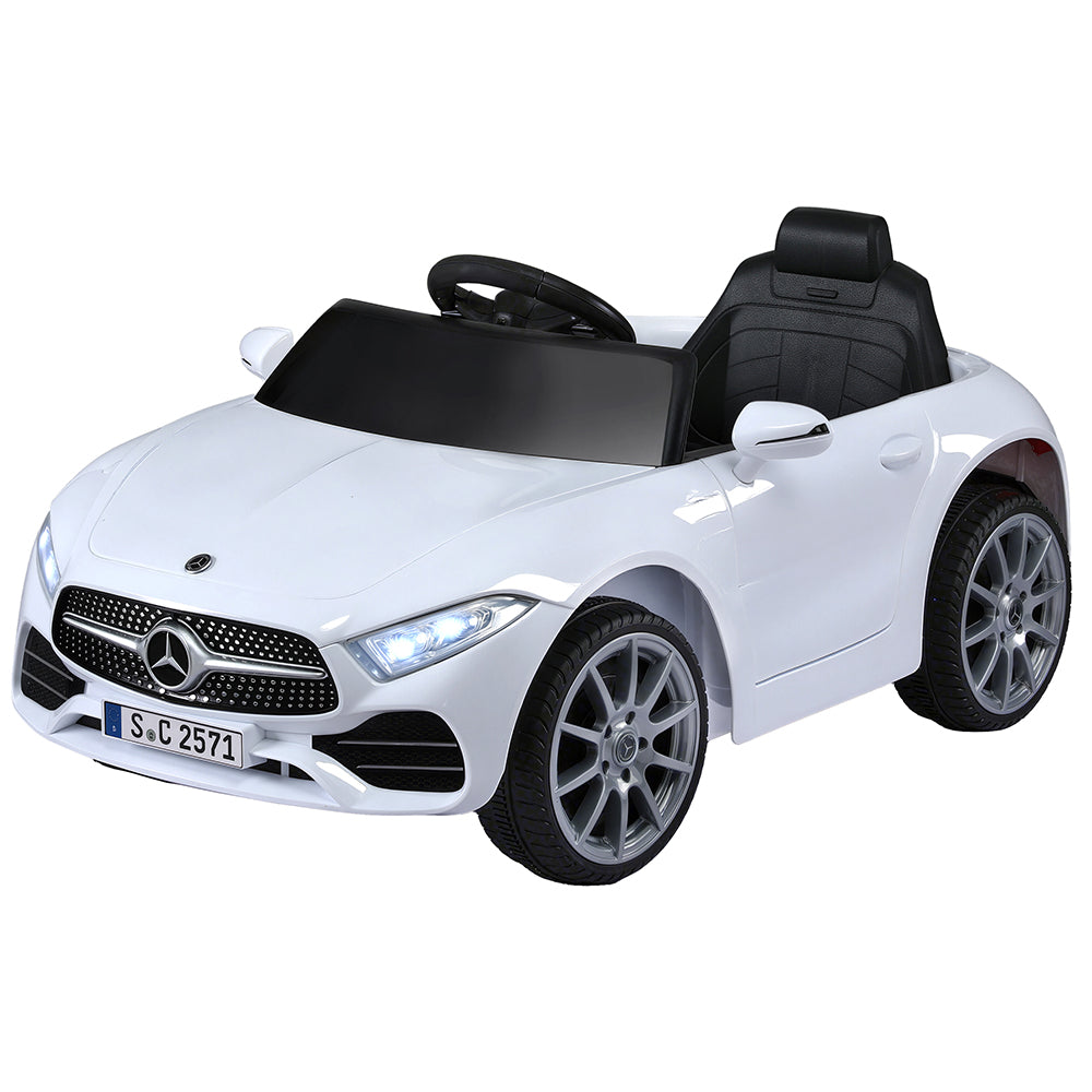 12V Licensed CLS350 Kids Electric Ride On Car with Parental Remote - White