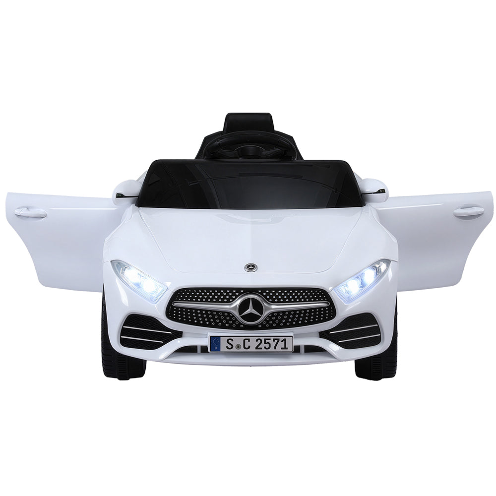 12V Licensed CLS350 Kids Electric Ride On Car with Parental Remote - White