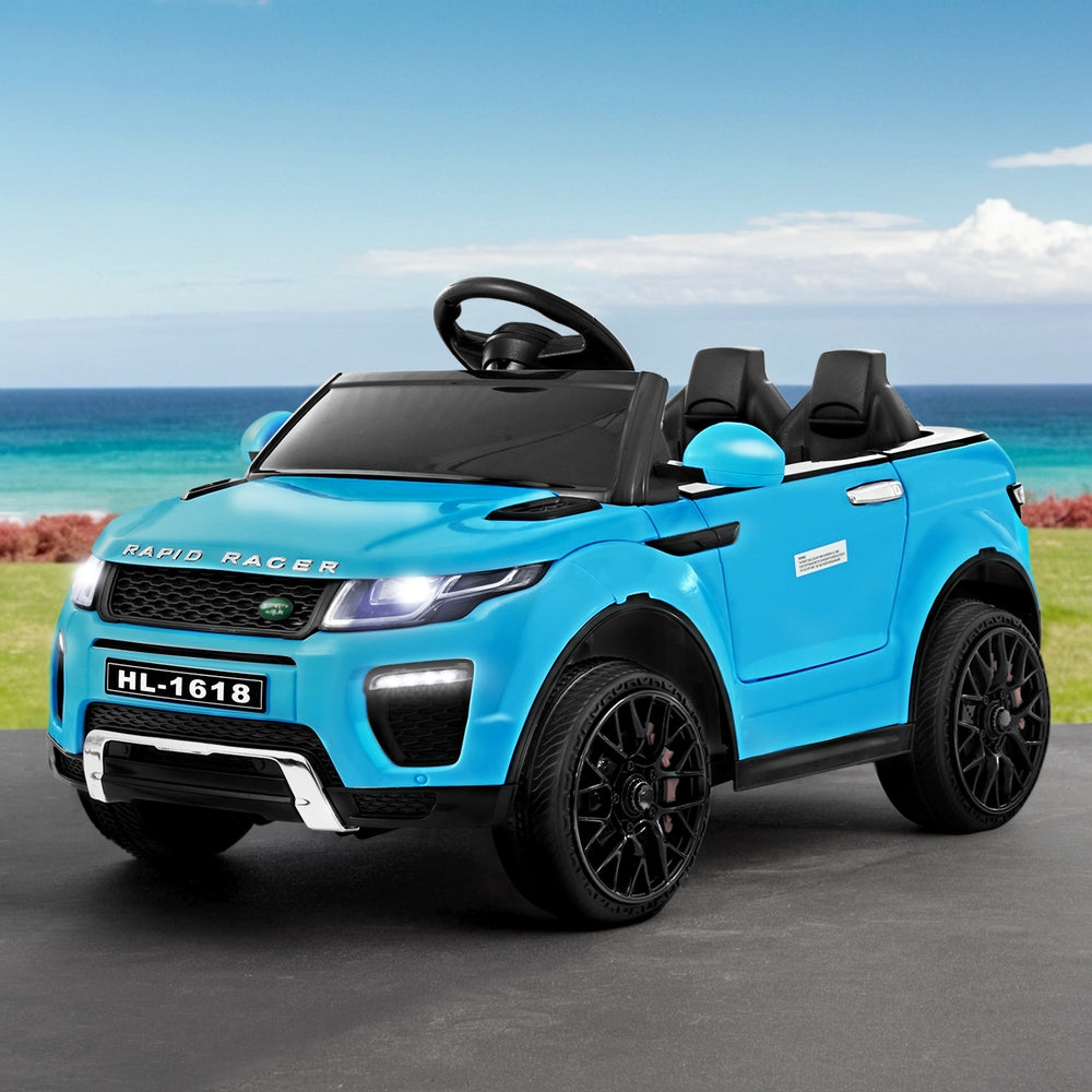 12V Range Rover-Inspired Kids Electric Ride-On Car, Blue