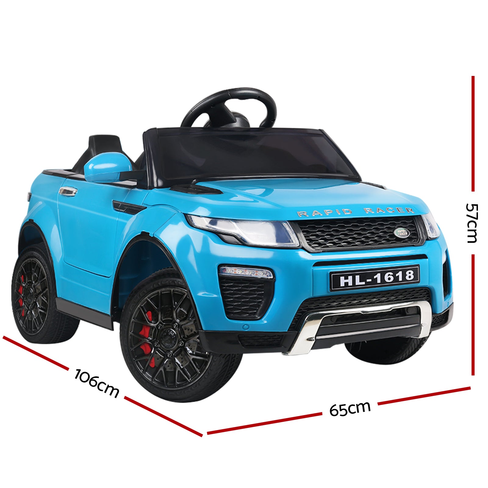 12V Range Rover-Inspired Kids Electric Ride-On Car, Blue