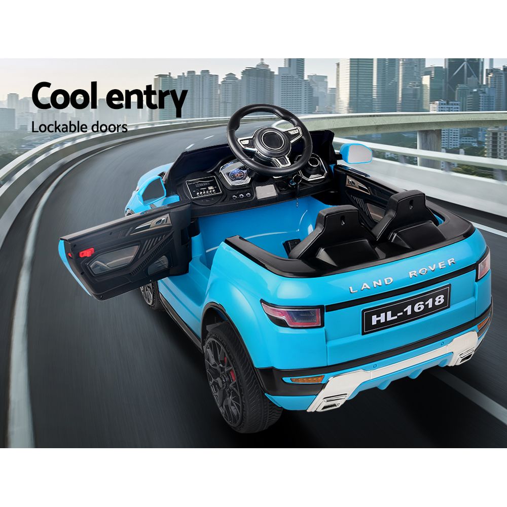 12V Range Rover-Inspired Kids Electric Ride-On Car, Blue