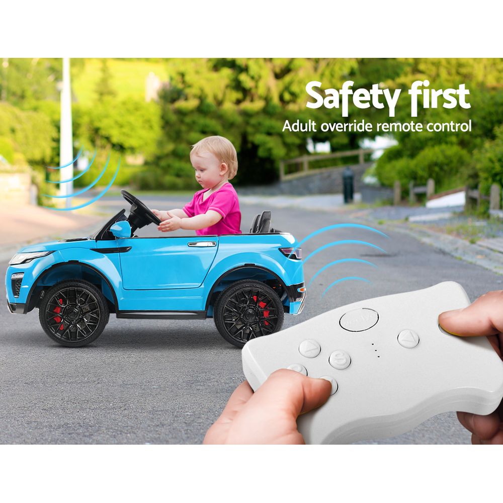 12V Range Rover-Inspired Kids Electric Ride-On Car, Blue