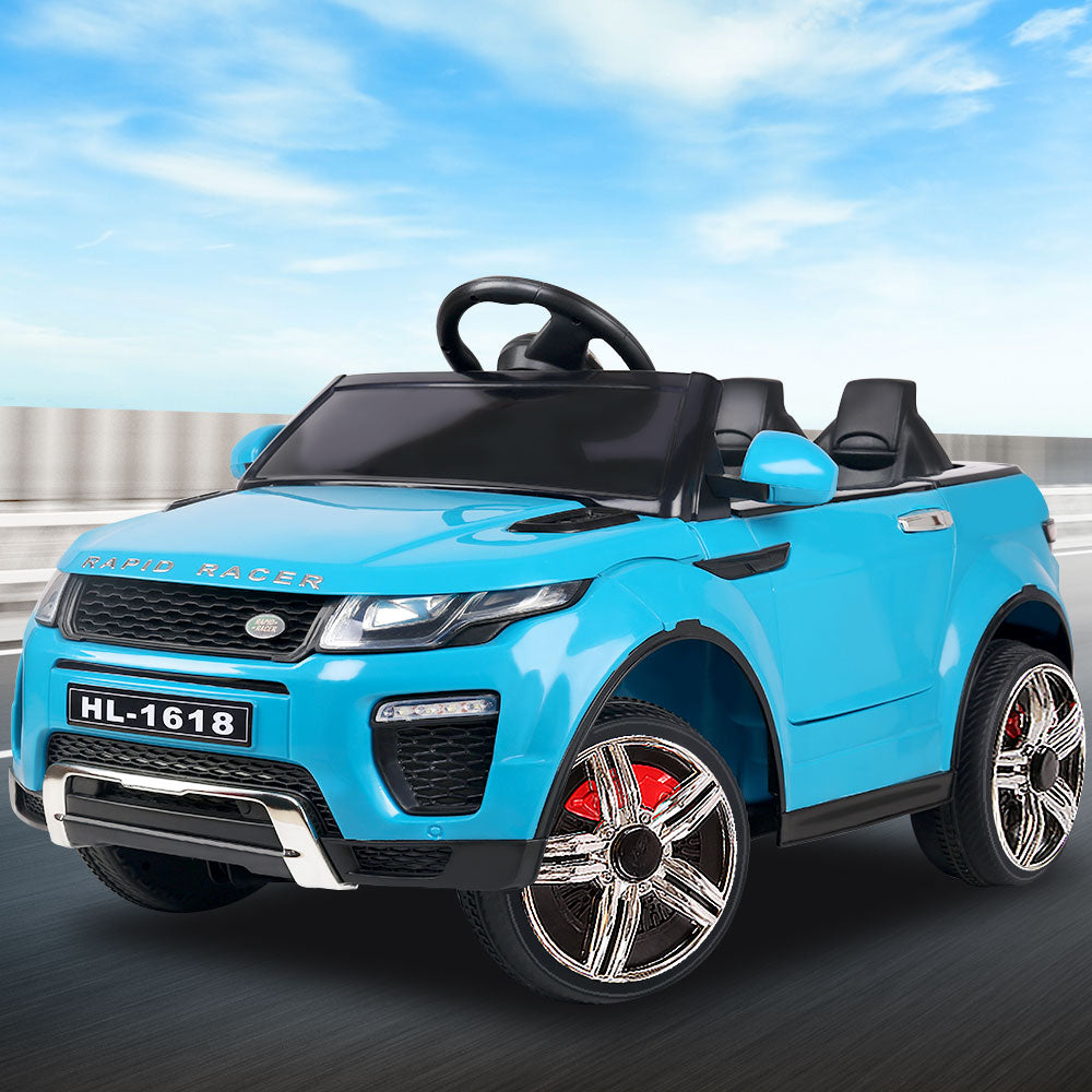 12V Range Rover-Inspired Kids Electric Ride-On Car, Blue