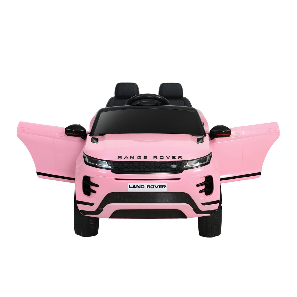 12V Licensed Land Rover Evoque Kids Electric Ride On Car with Parental Remote - Pink