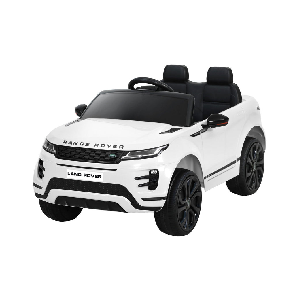 12V Licensed Land Rover Evoque Kids Electric Ride On Car with Parental Remote - White
