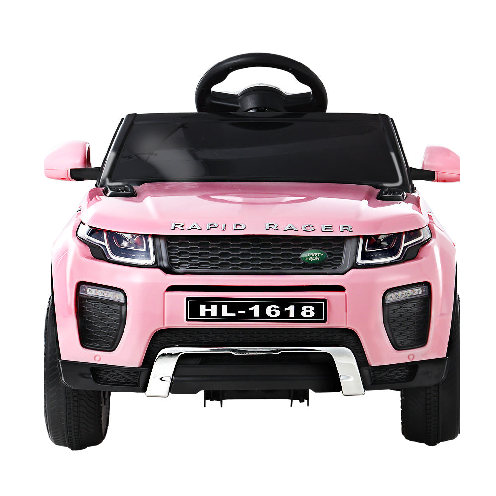12V Range Rover-Inspired Kids Electric Ride On Car with Parental Remote - Pink