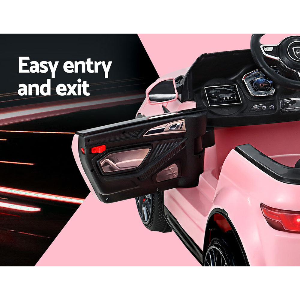 12V Range Rover-Inspired Kids Electric Ride On Car with Parental Remote - Pink