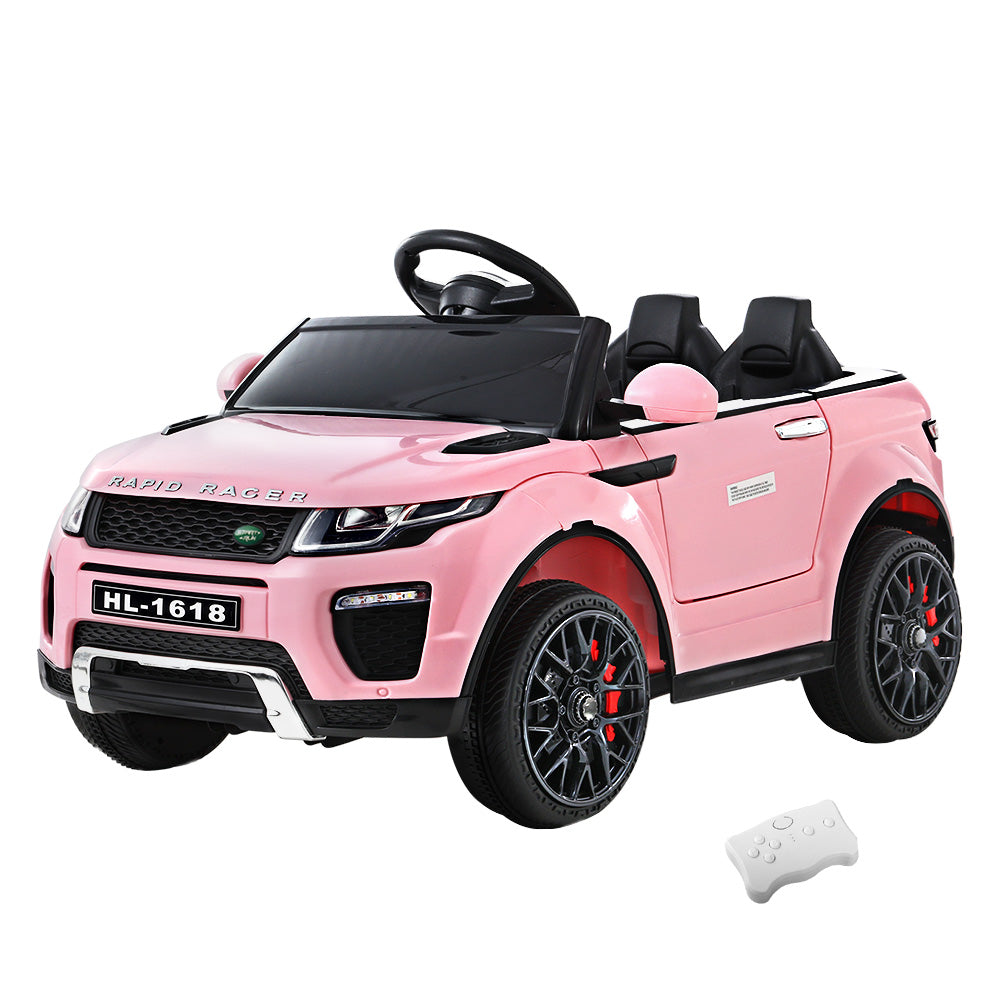 12V Range Rover-Inspired Kids Electric Ride On Car with Parental Remote - Pink