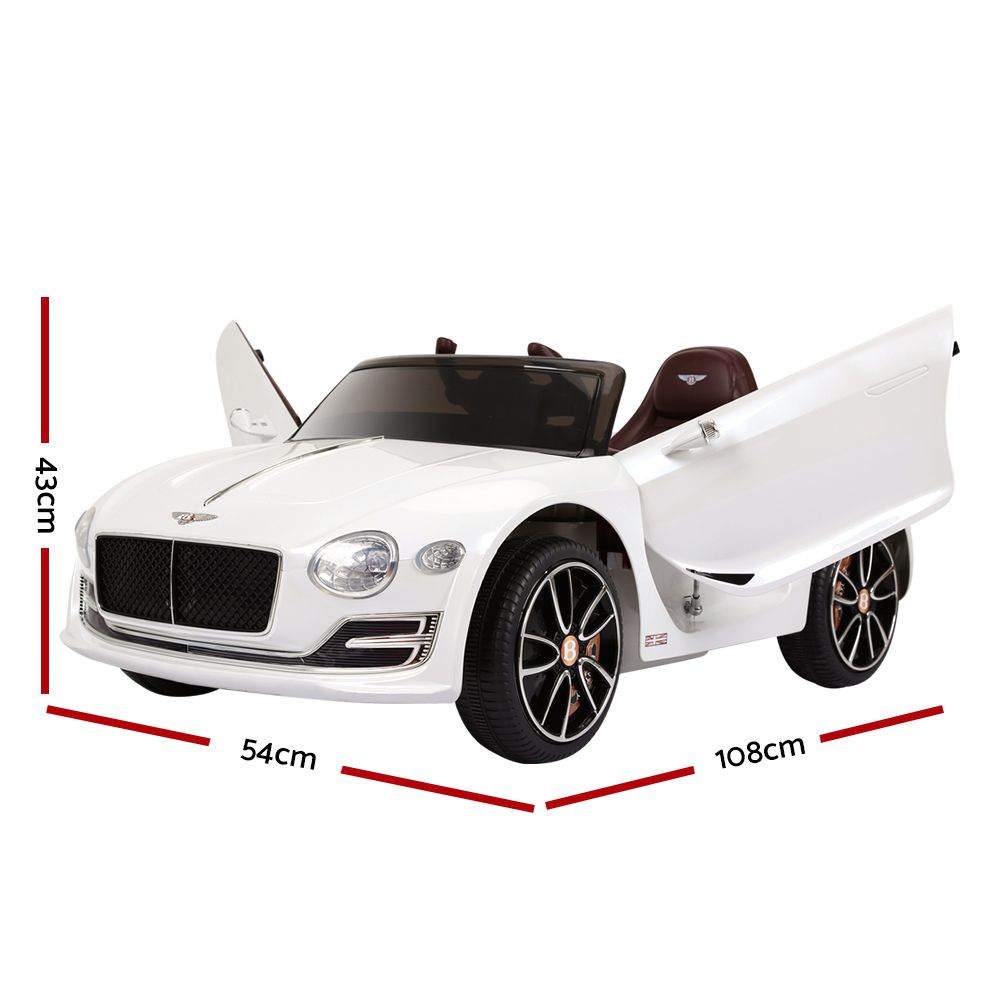Bentley EXP 12 12V Kids Electric Ride-On Car, White
