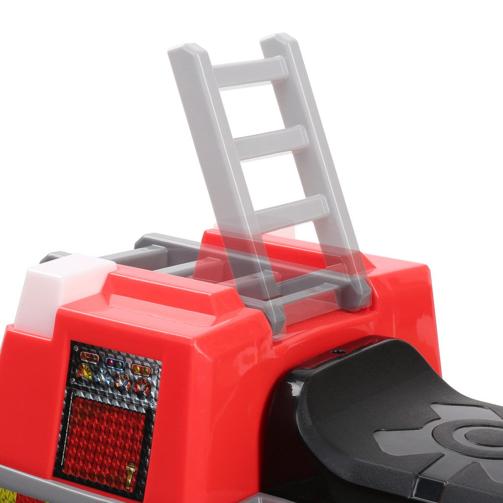 6V Kids Electric Fire Truck Ride On - Red
