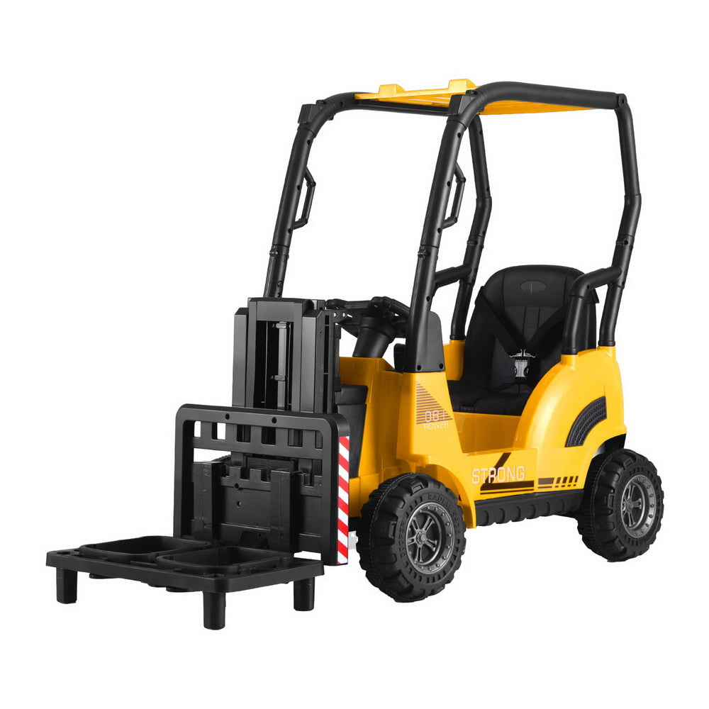 12V Kids Electric Forklift Ride On with Parental Remote - Yellow
