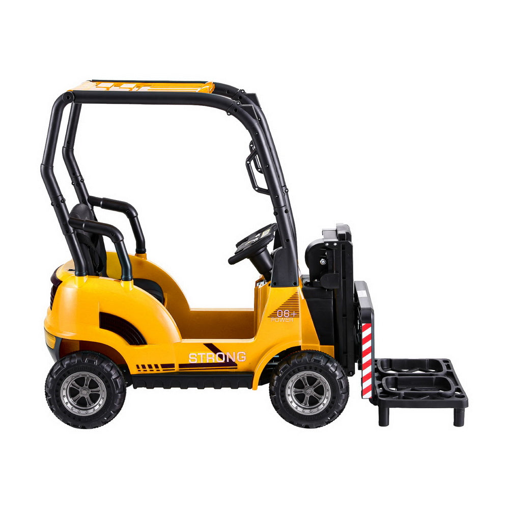 12V Kids Electric Forklift Ride On with Parental Remote - Yellow