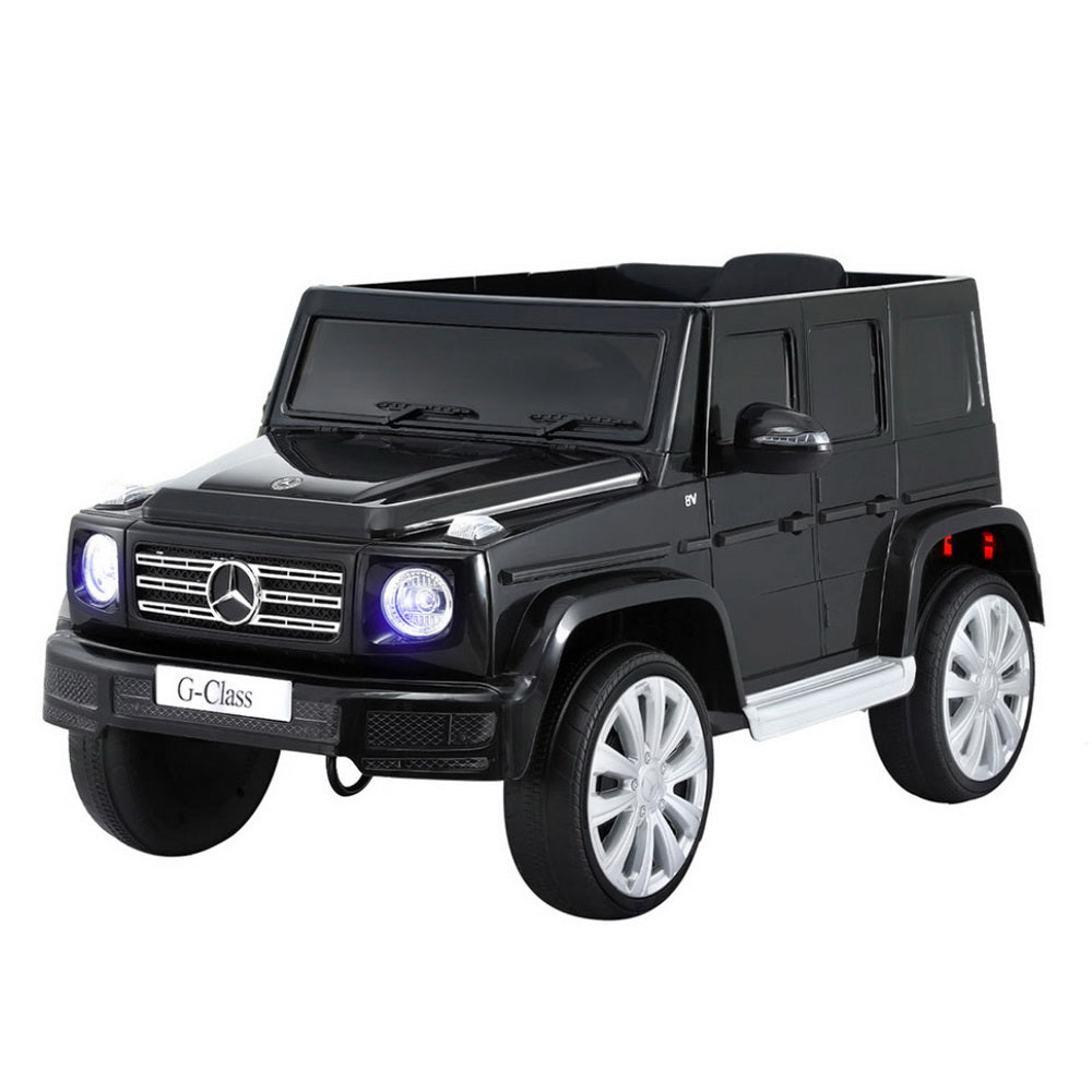 12V Licensed Mercedes-Benz G500 Kids Electric Ride On Car with Parental Remote - Black