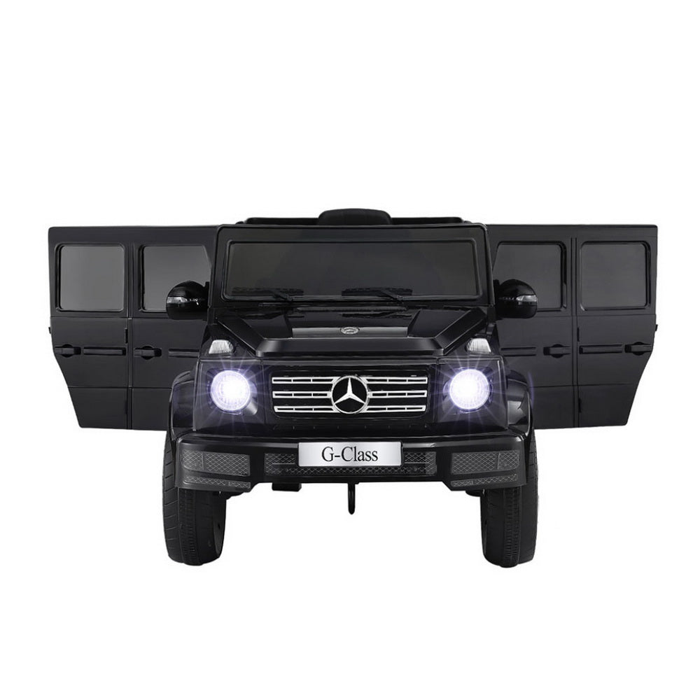 12V Licensed Mercedes-Benz G500 Kids Electric Ride On Car with Parental Remote - Black