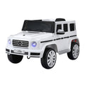12V Licensed Mercedes-Benz G500 Kids Electric Ride On Car with Parental Remote - White