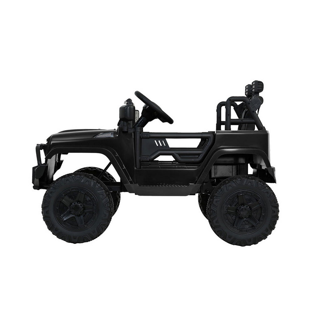 12V Kids Electric Ride On Jeep with Parental Remote - Black