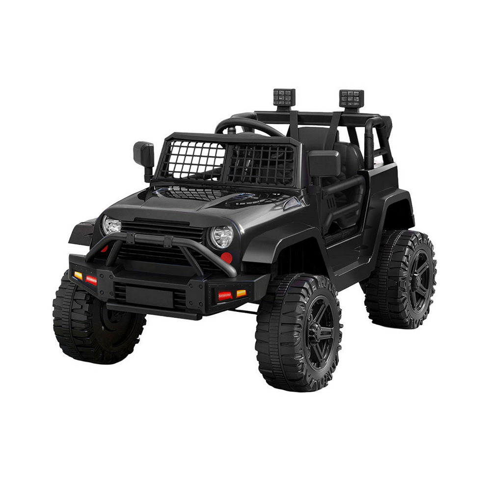 12V Kids Electric Ride On Jeep with Parental Remote - Black