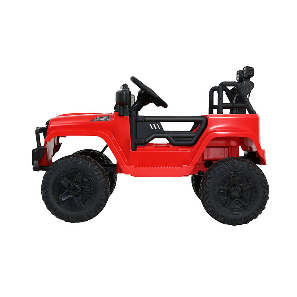 12V Kids Electric Ride On Jeep with Parental Remote - Red