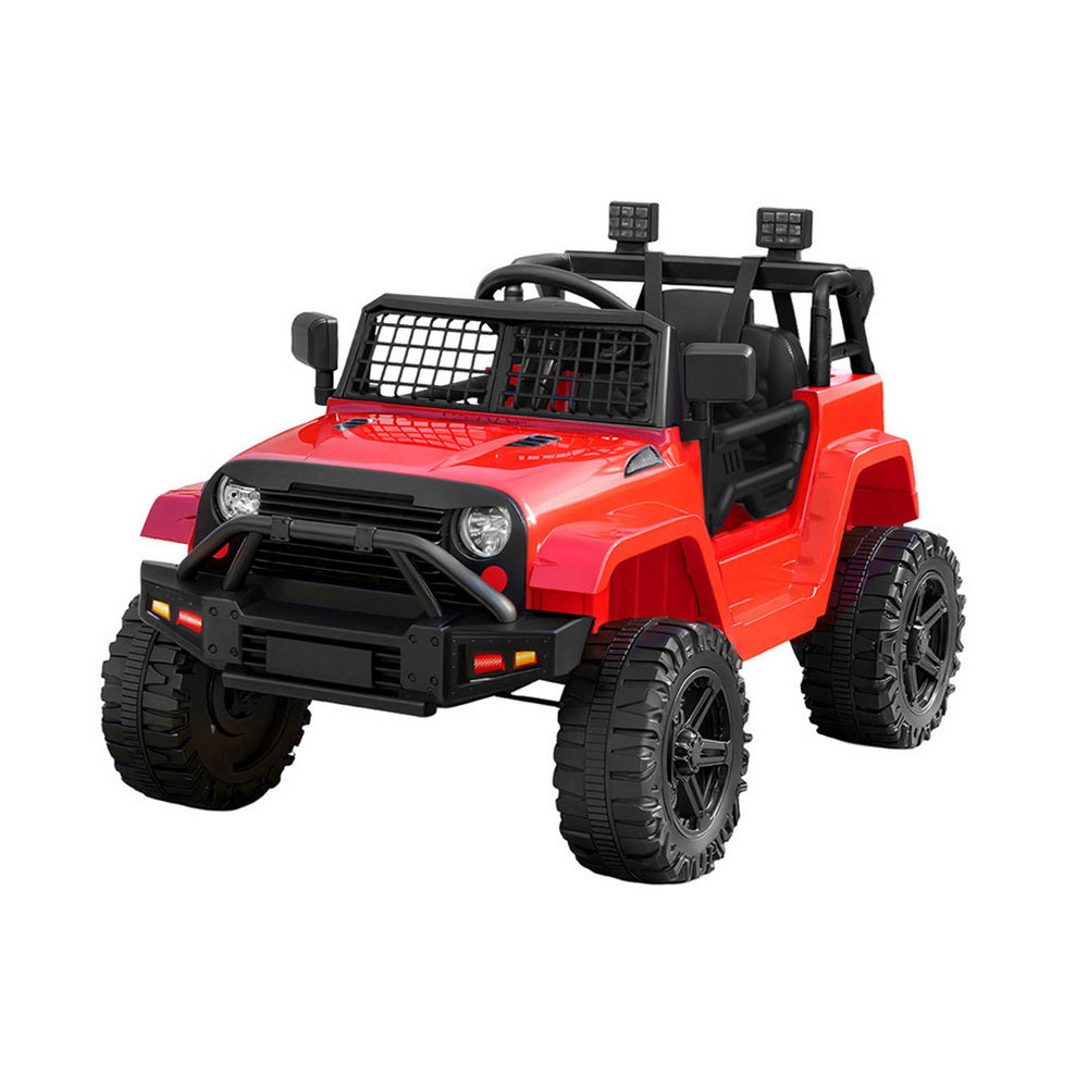 12V Kids Electric Ride On Jeep with Parental Remote - Red