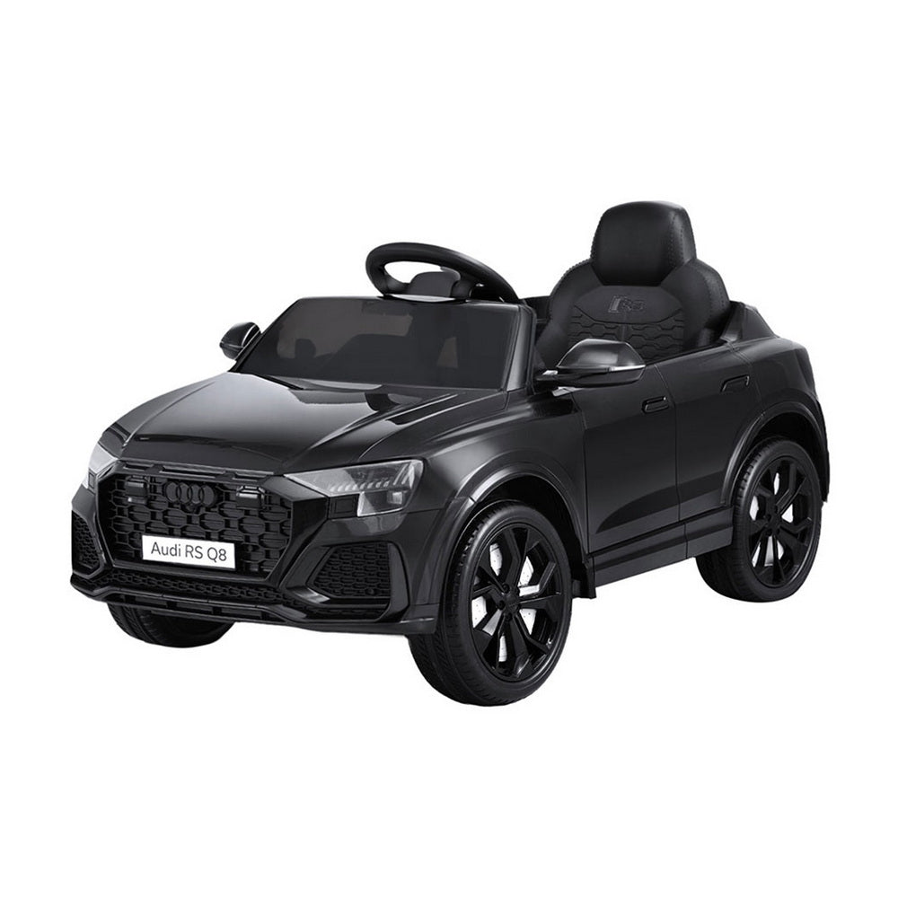12V Licensed Audi RSQ8 Kids Electric Ride On Car with Parental Remote - Black