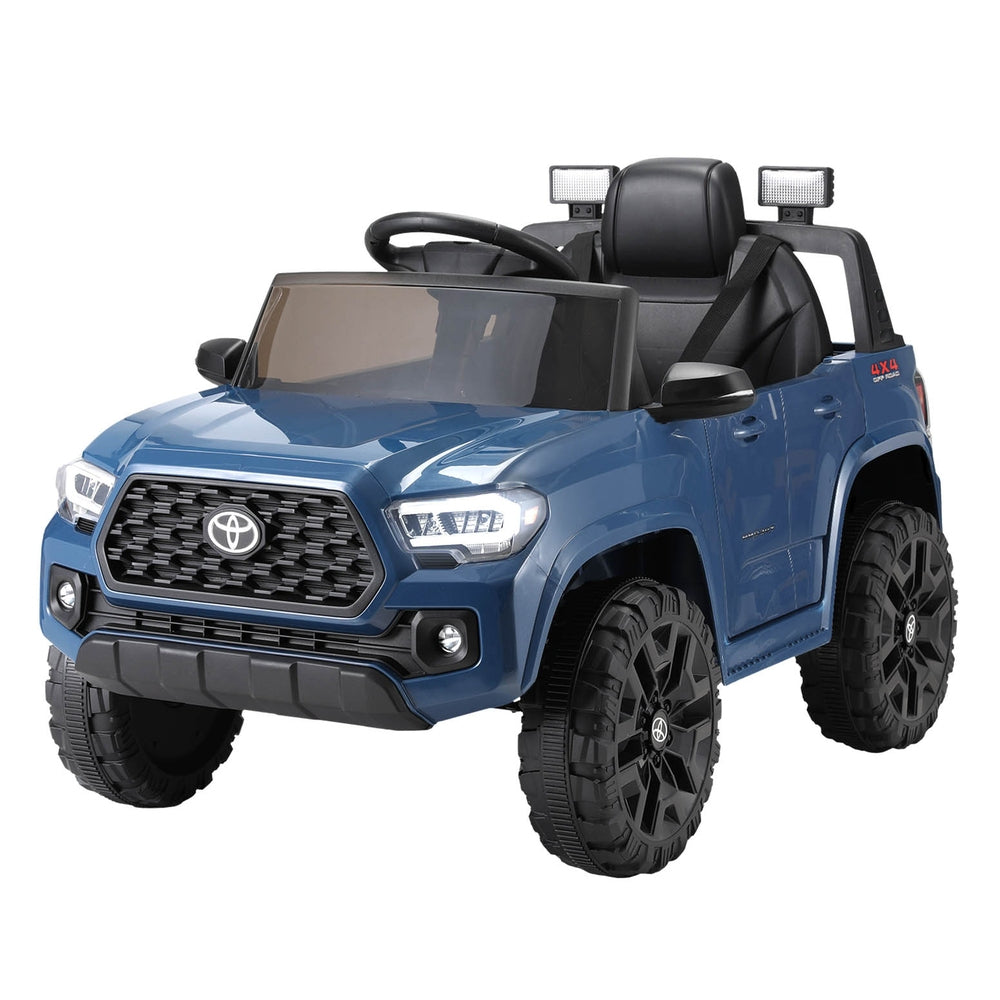 12V Licensed Toyota Tacoma Kids Electric Ride On Car with Parental Remote - Blue