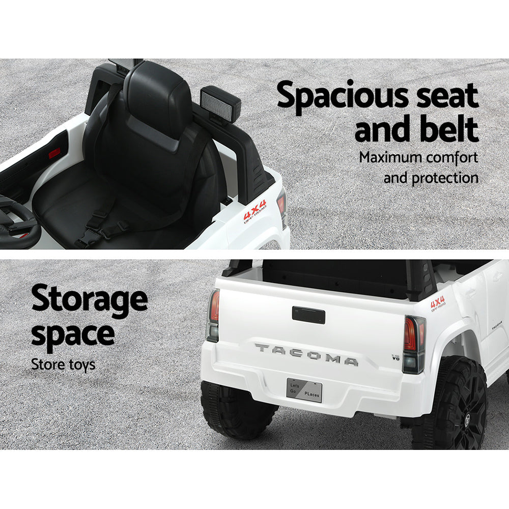 12V Licensed Toyota Tacoma Kids Electric Ride On Car with Parental Remote