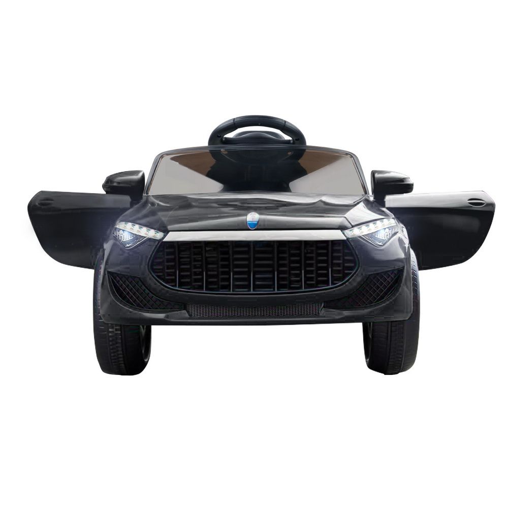 12V Kids Electric Ride-On Sports Car, Black