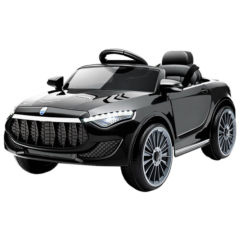 12V Kids Electric Ride-On Sports Car, Black