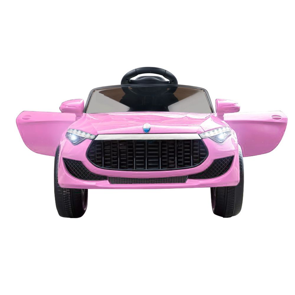 12V Kids Electric Ride-On Sports Car, Pink