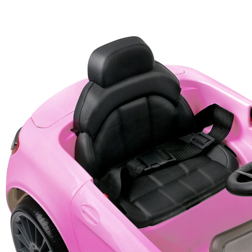 12V Kids Electric Ride-On Sports Car, Pink