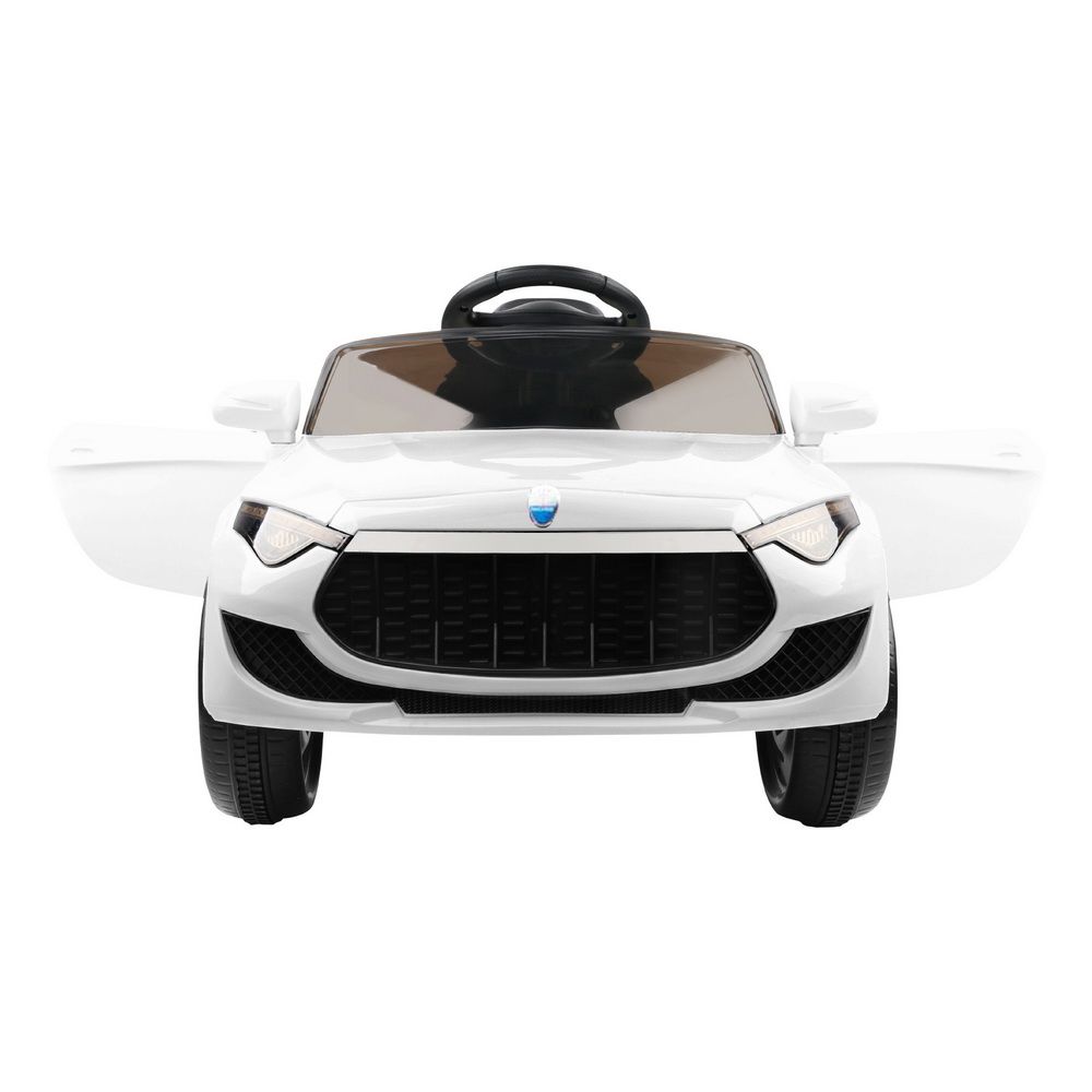 12V Kids Electric Ride-On Sports Car, White