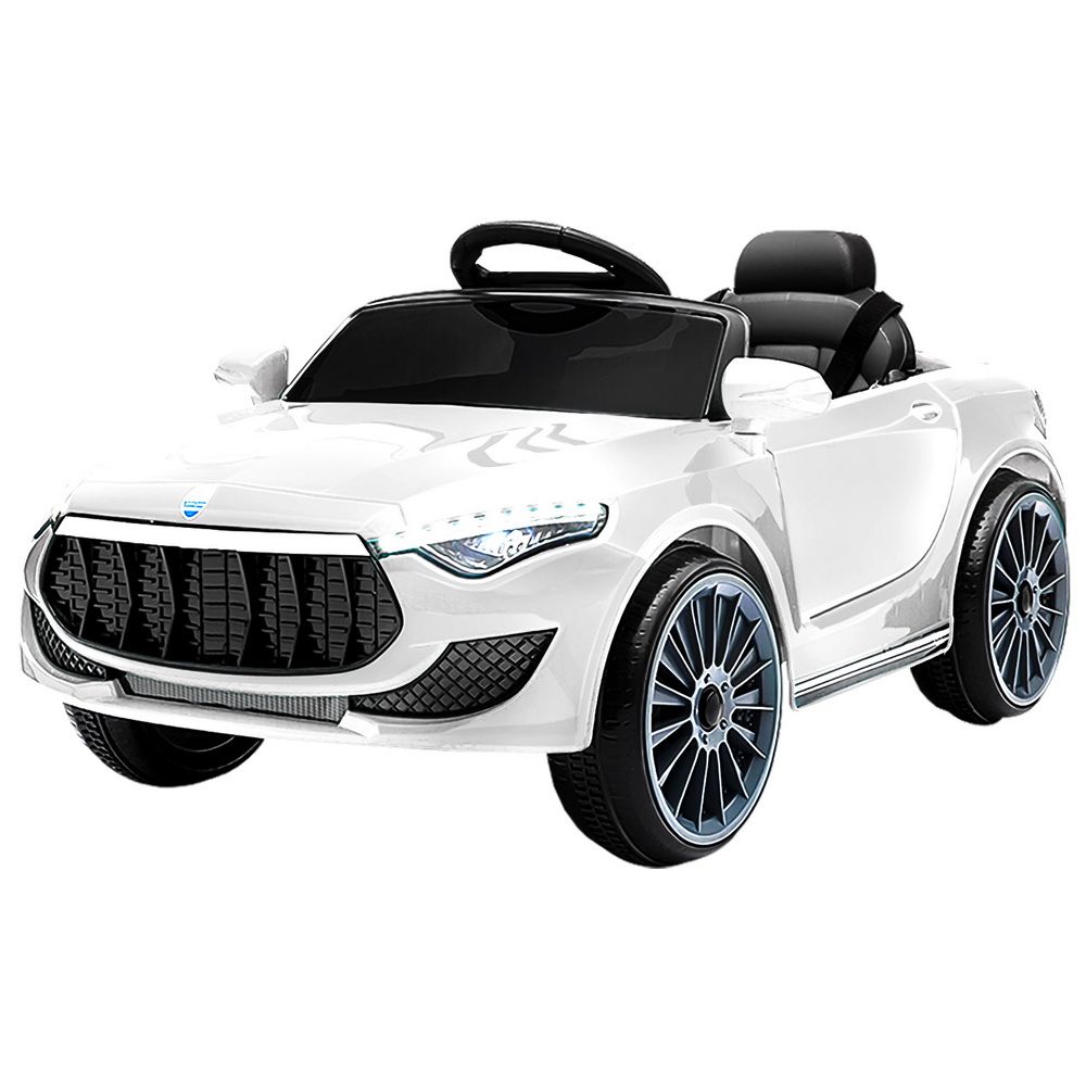 12V Kids Electric Ride-On Sports Car, White